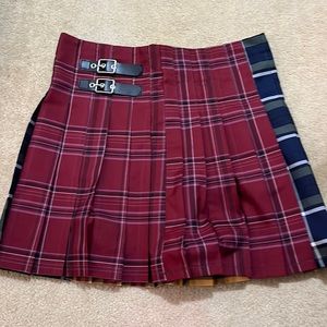 Plaid Colored Skirt Size: Large (11-13) Colors: Green, Blue, Yellow, and Red